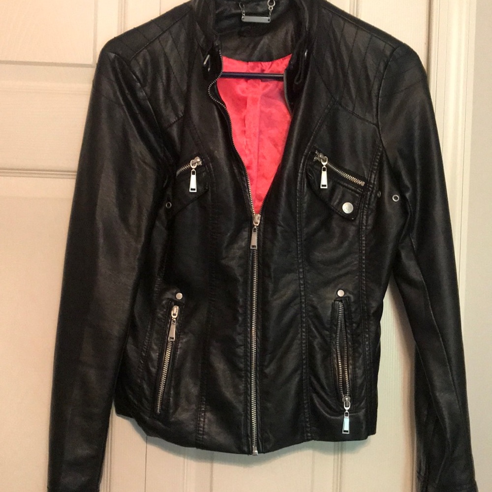 Faux leather jacket